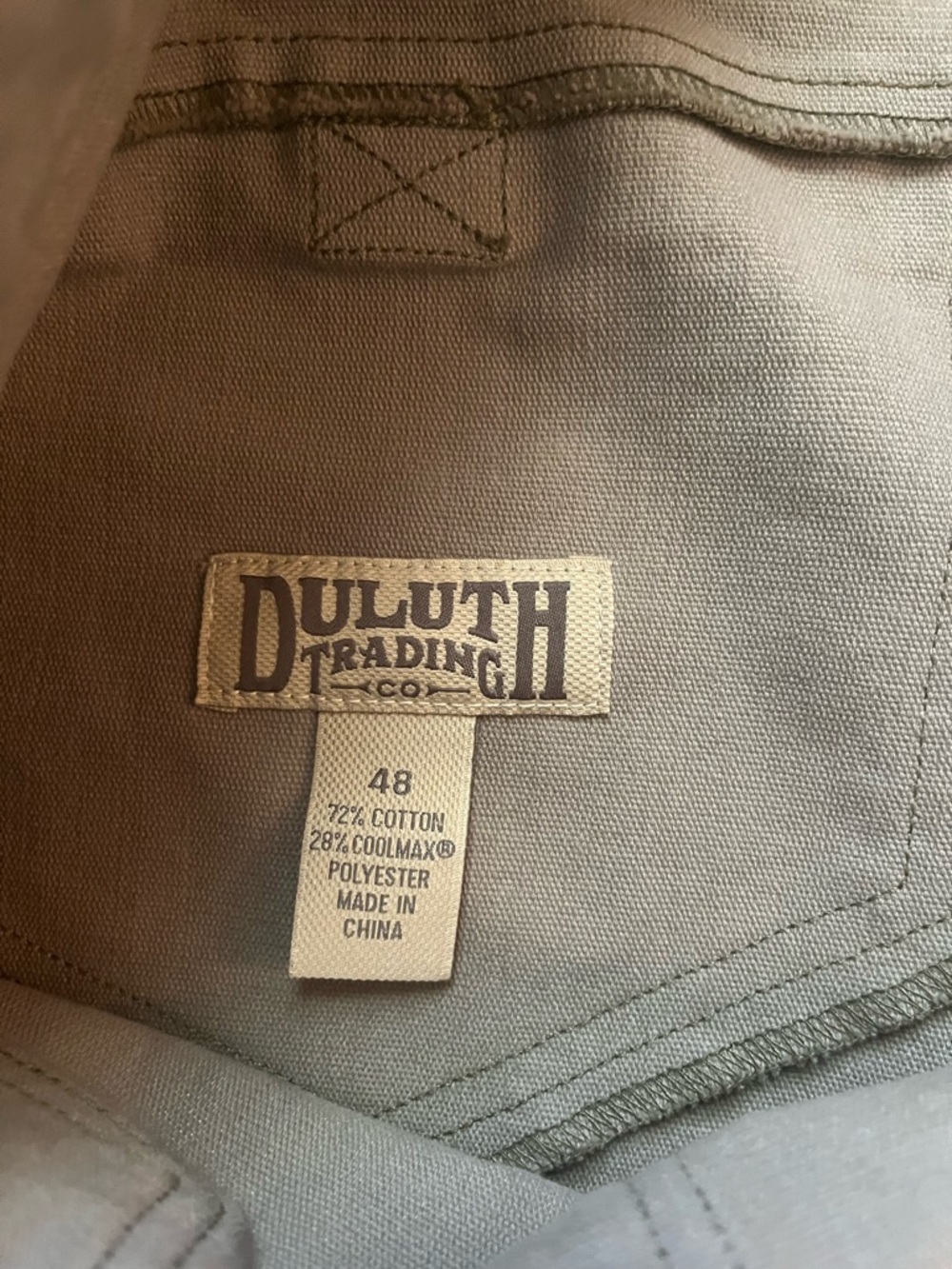 Lot of 2 Duluth Trading Co Men's Cargo Carpenter Canvas Shorts Brown Tan Size 48 - Picture 4 of 9